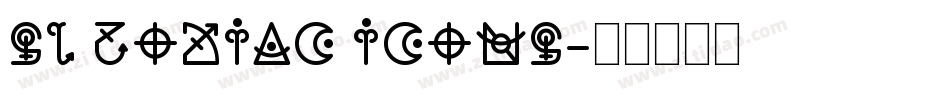 SL Zodiac Icons字体转换